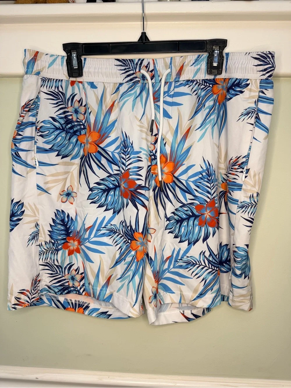 maamgic 2 in 1 Mens Swim Trunks 7 Inch Swim Shorts Swim Suits Board Shorts XXL